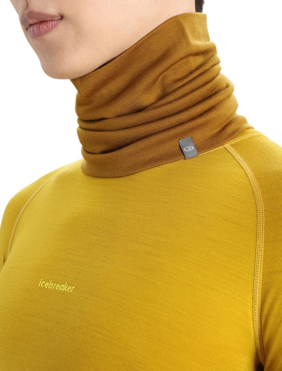 Men's Icebreaker Unisex Merino Apex Chute Scarves Clove | CA 1873BEXC